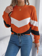 Casual sweater with wide sleeves