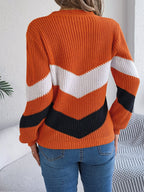 Casual sweater with wide sleeves