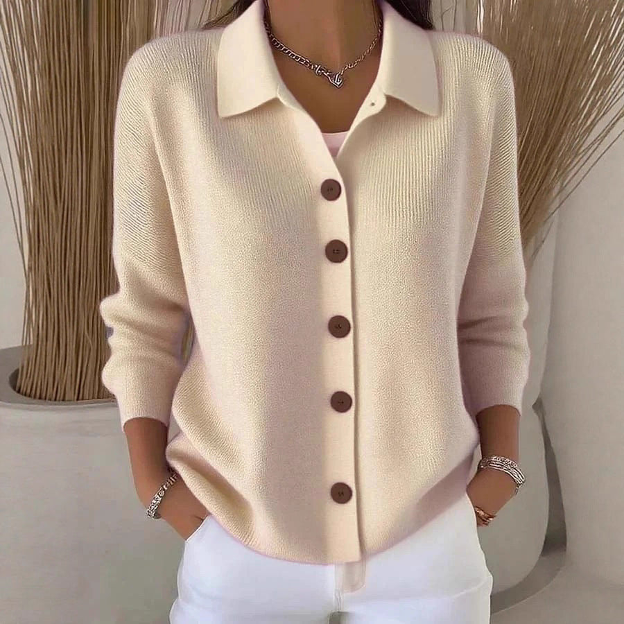 Button-knitted Sweater Cardigan