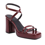 Summer Square Toe Block Heel Sandals
