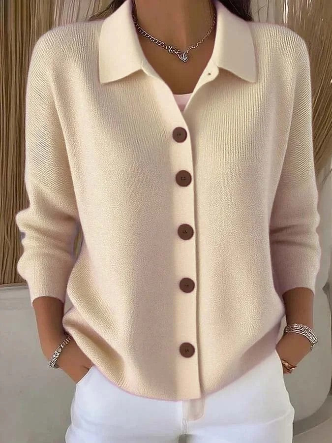 Button-knitted Sweater Cardigan