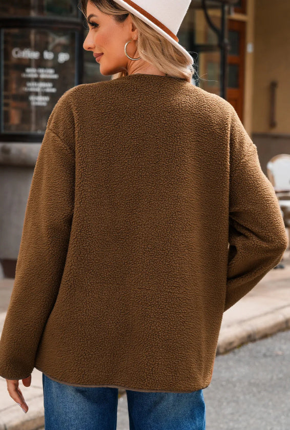Cozy Teddy Toggle Coat