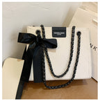 Elegant Quilted Chain Tote Bag