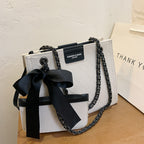 Elegant Quilted Chain Tote Bag