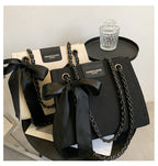 Elegant Quilted Chain Tote Bag