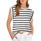 Women's Basic Fashion Casual Vest T-Shirt