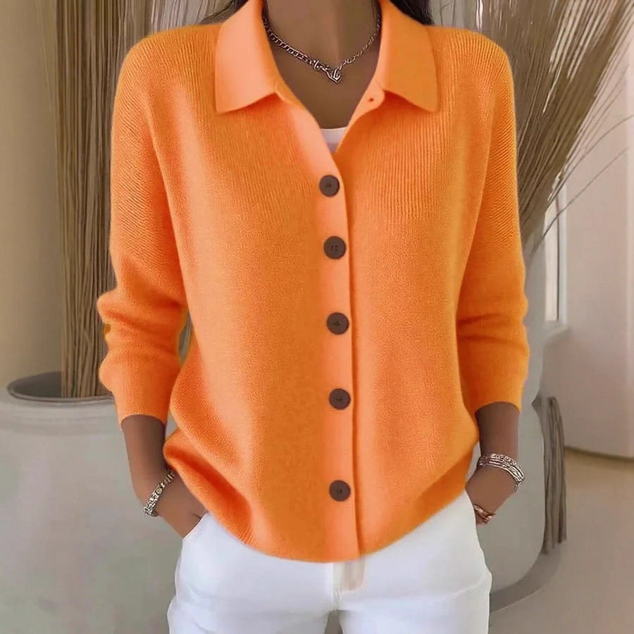 Button-knitted Sweater Cardigan