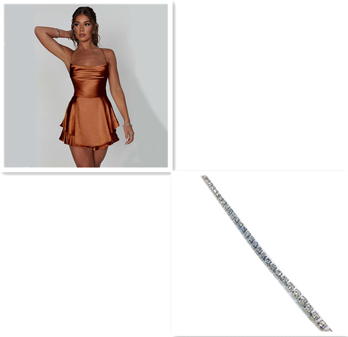 Elegant A-line Satin Dress