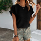 Women's Casual Top Round Neck T-shirt