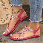 Butterfly Rhinestone Sandals