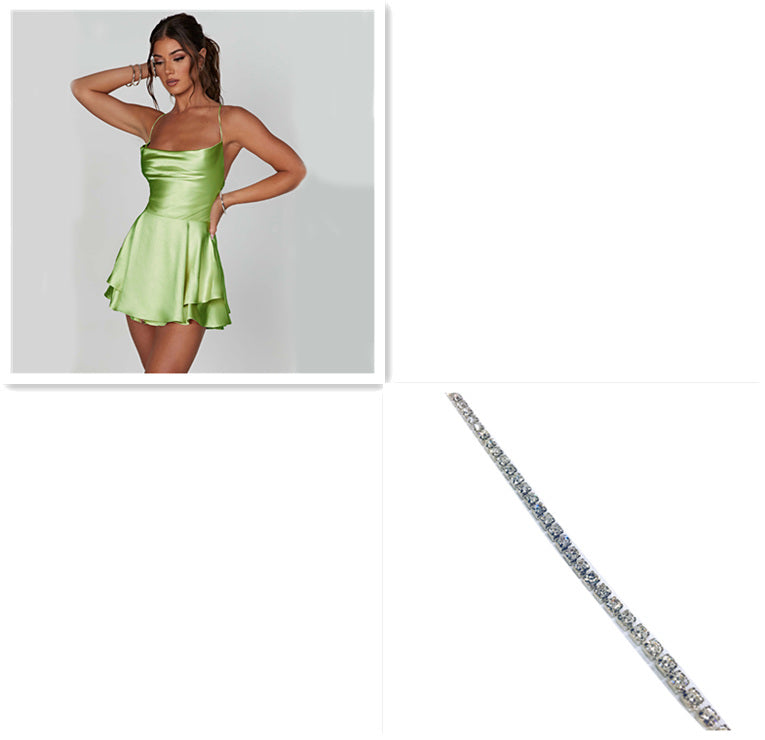 Elegant A-line Satin Dress