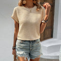 Women's Casual Top Round Neck T-shirt