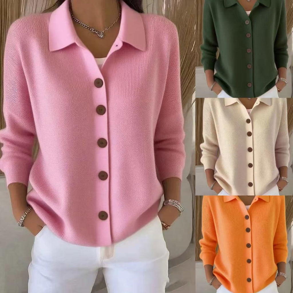 Button-knitted Sweater Cardigan