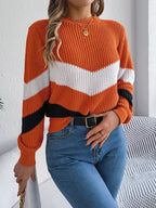 Casual sweater with wide sleeves