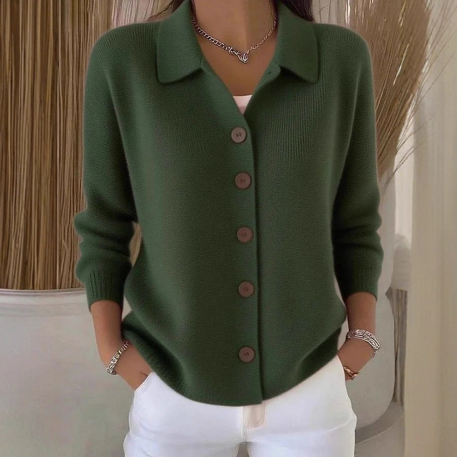 Button-knitted Sweater Cardigan