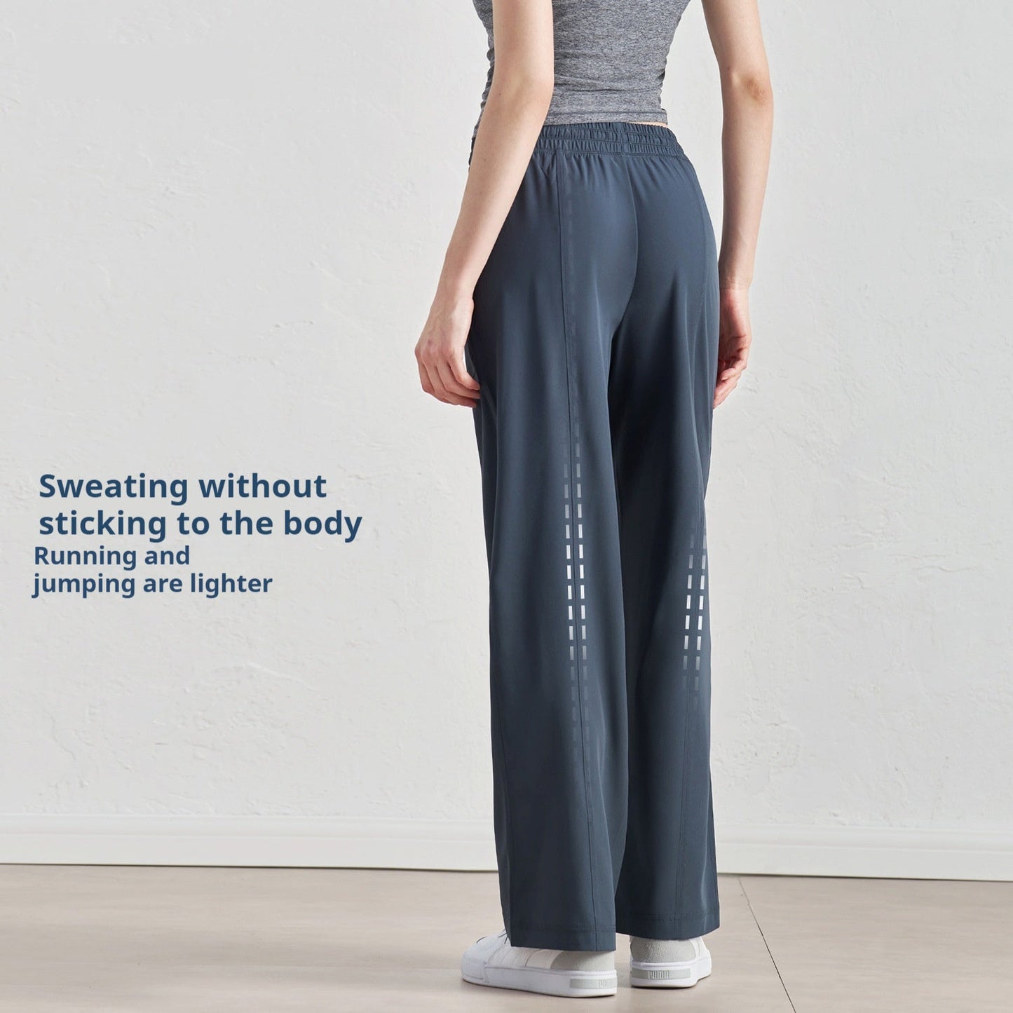 Women's High-Waist Wide-Leg Paratrooper Pants - Casual Drawstring Baggy Trousers