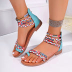Bohemian Ethnic Flat Sandals