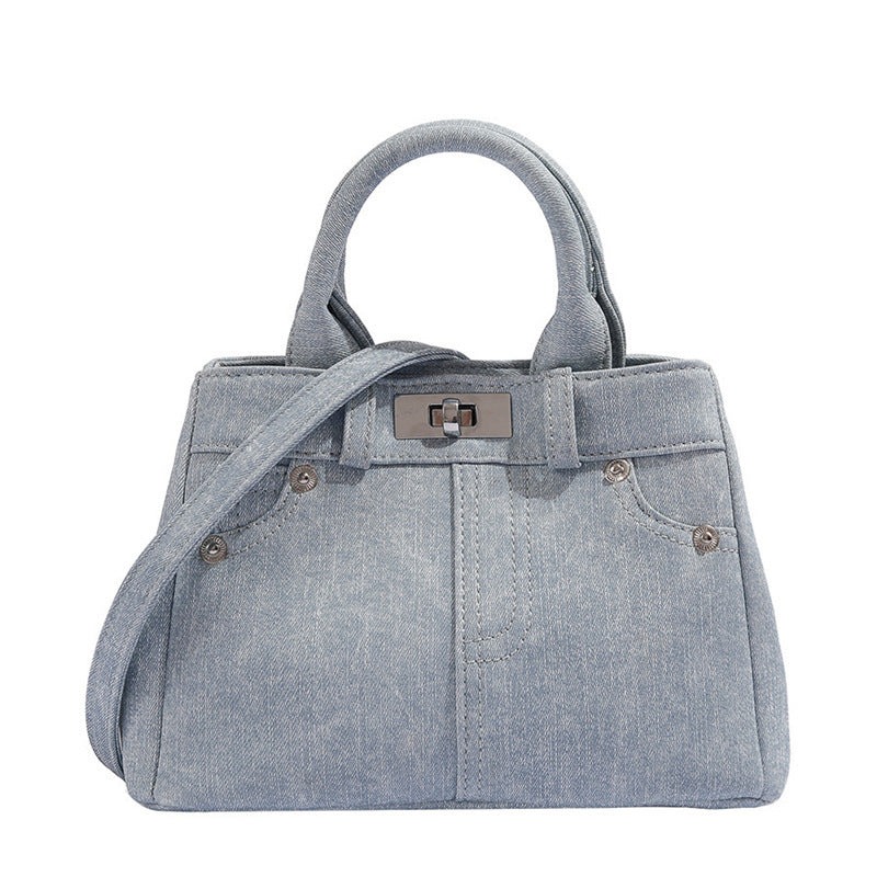 Women's Fashion Personalized Commuter Denim Handbag