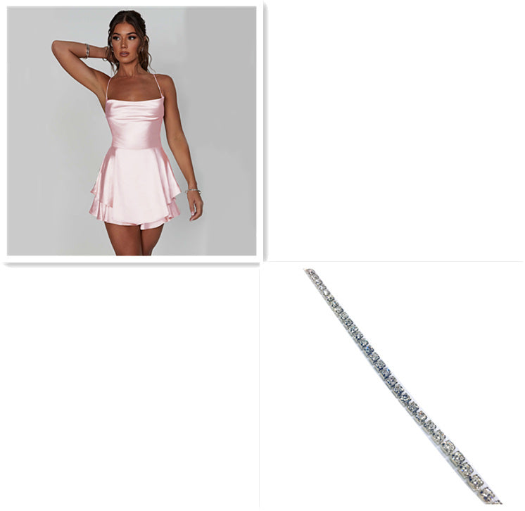 Elegant A-line Satin Dress