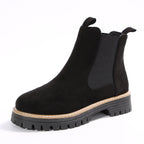 Frosted Suede Chelsea Boots