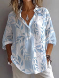 Lightweight Boho Button-Up Linen Shirt