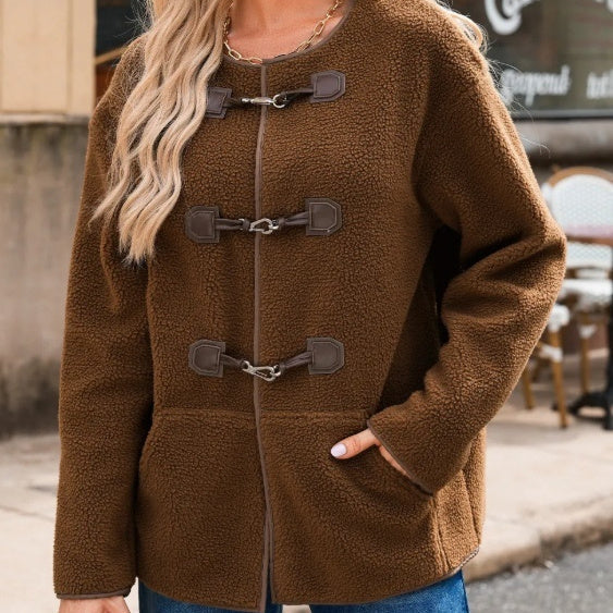Cozy Teddy Toggle Coat
