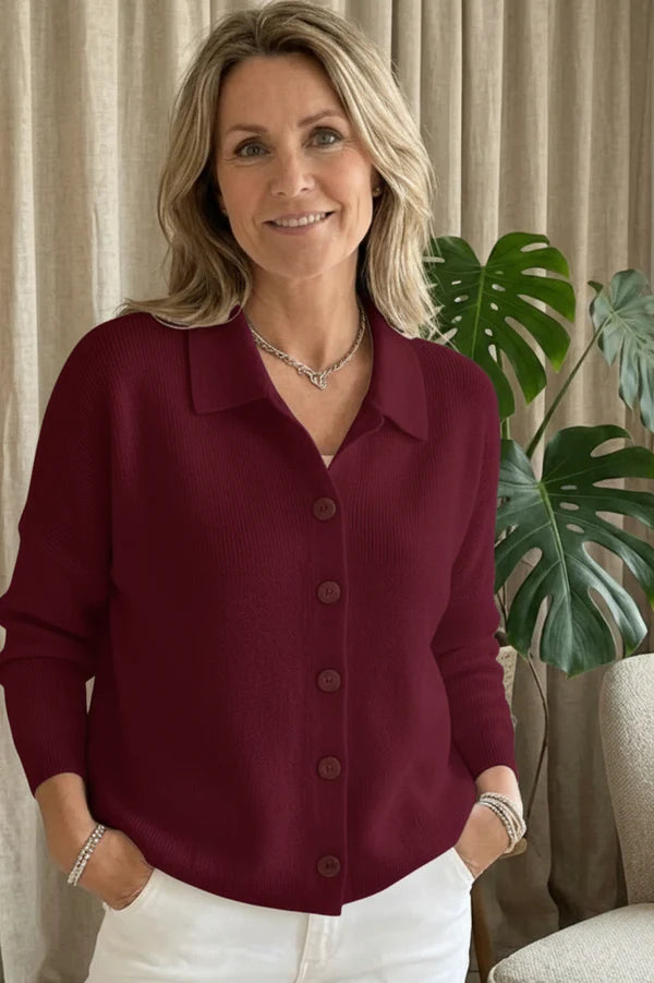 Button-knitted Sweater Cardigan