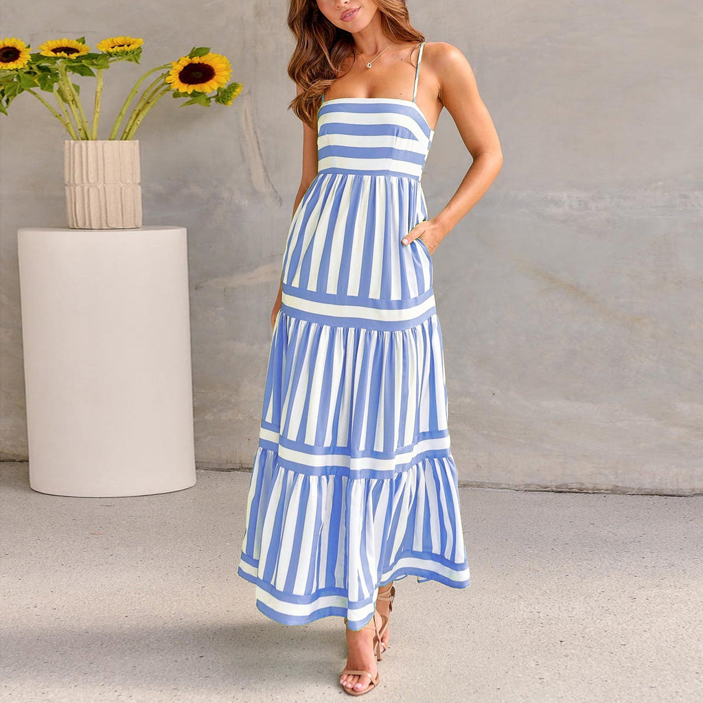Women's light Striped Dress – Ideal for Summer