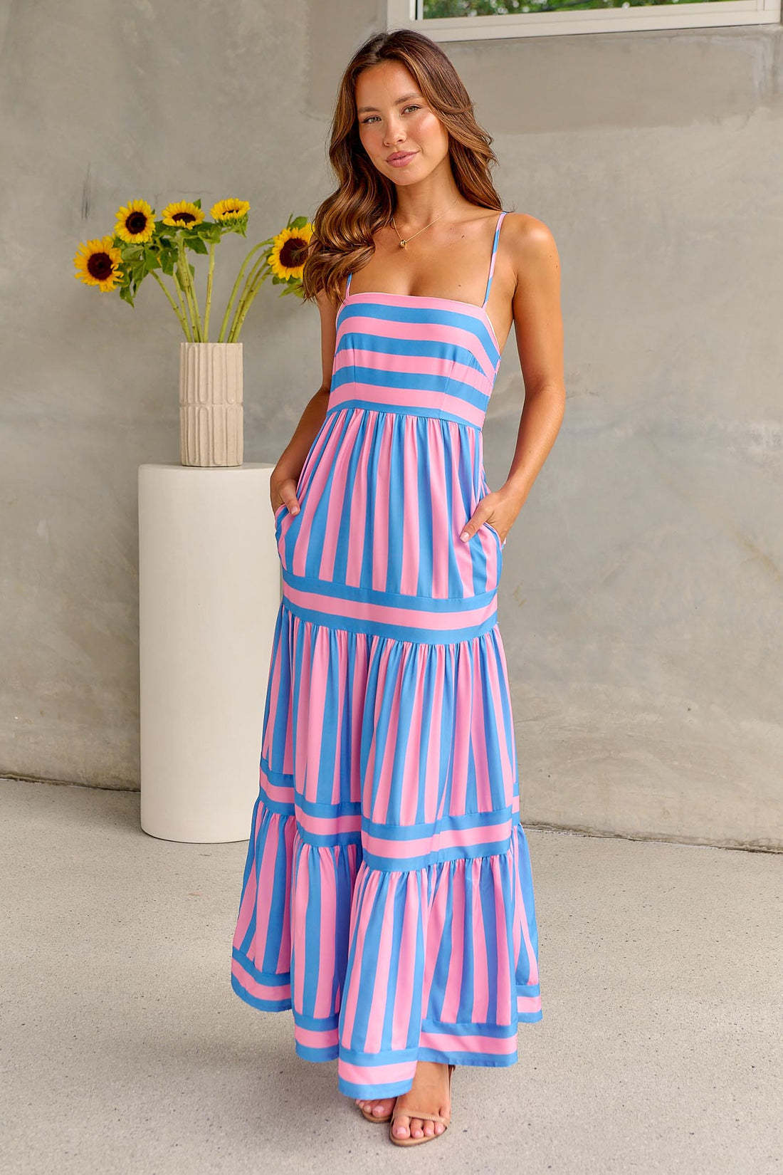 Women's light Striped Dress – Ideal for Summer
