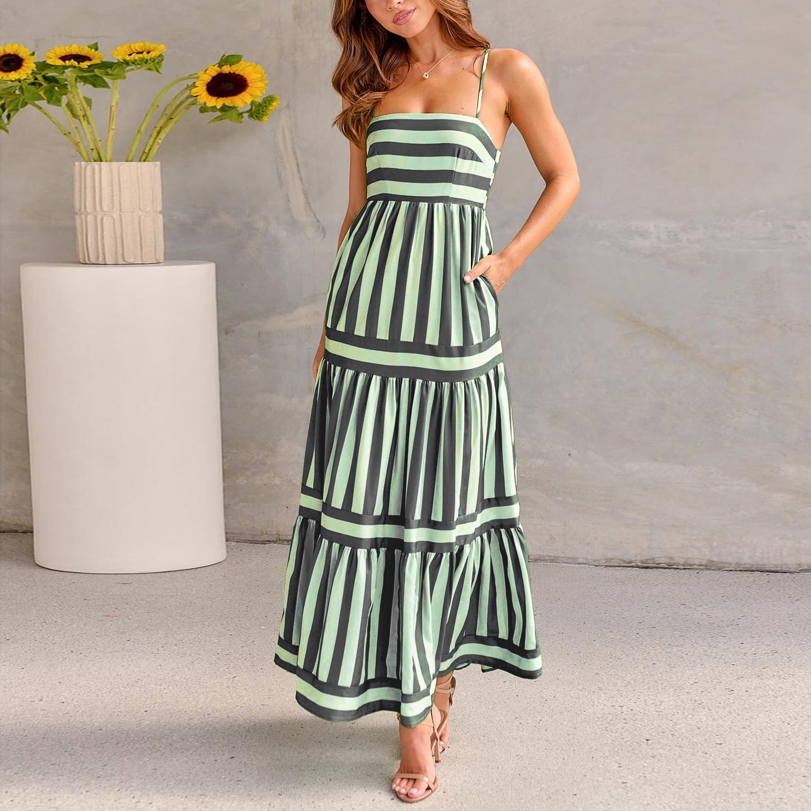 Women's light Striped Dress – Ideal for Summer