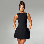 Elegant Backless Summer Mini Dress