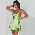 Elegant A-line Satin Dress