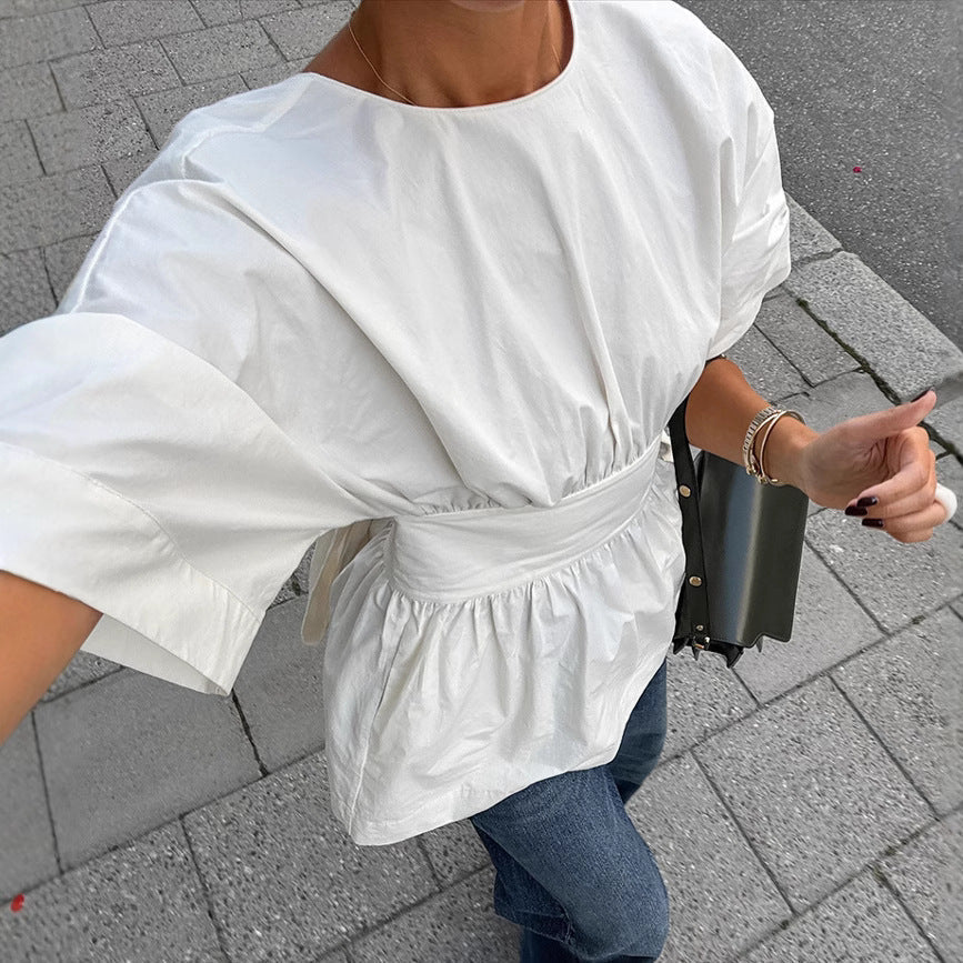 Summer Backless Tie-Back Top