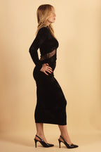 Robe longue en velours Loubucca