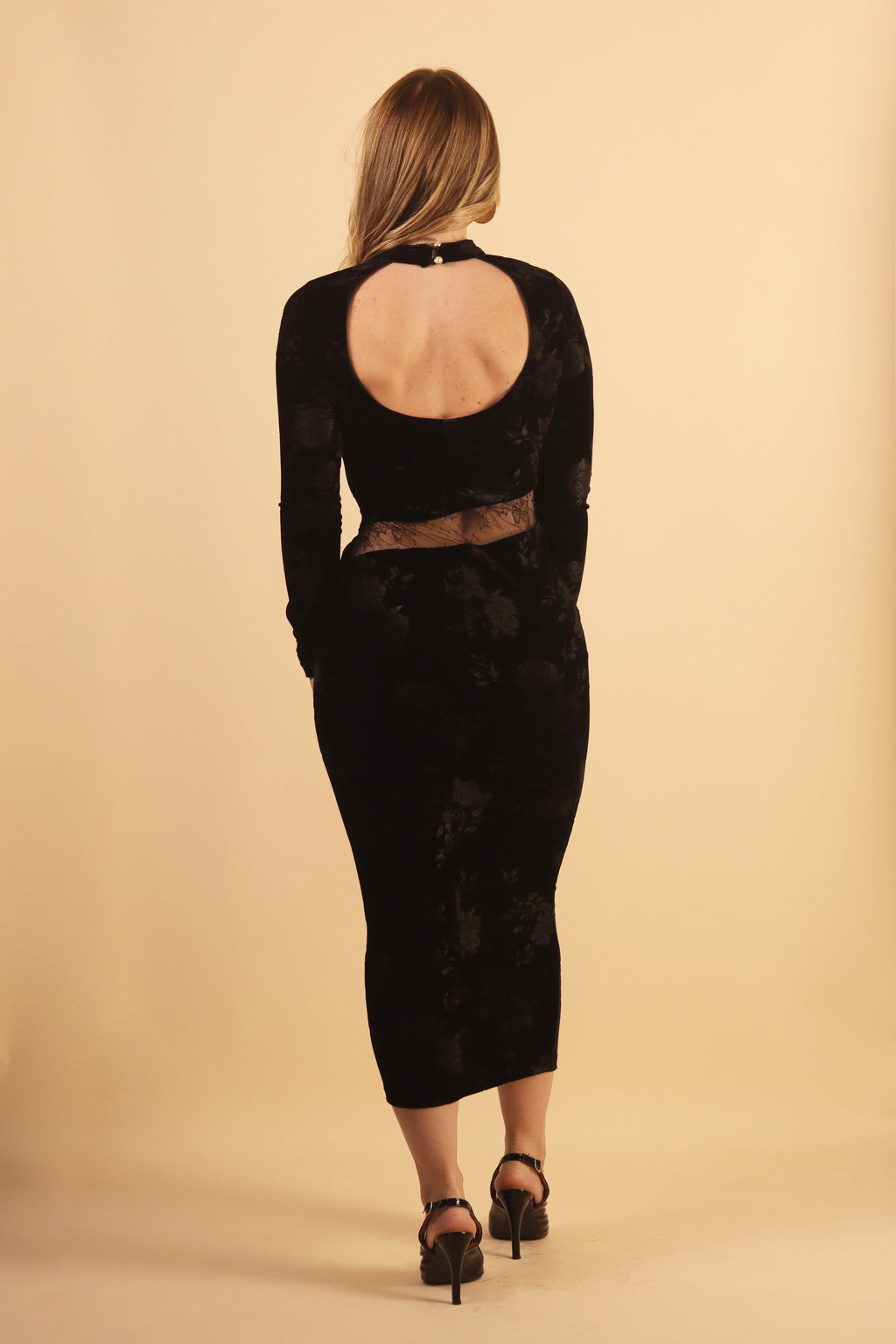 Robe longue en velours Loubucca