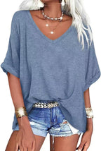 Summer Casual V-Neck T-Shirt
