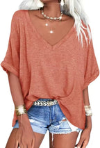 Summer Casual V-Neck T-Shirt