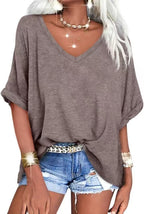 Summer Casual V-Neck T-Shirt