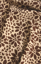 Robe longue Campbell - Robe de soirée en crêpe à manches longues et col bateau pour femme