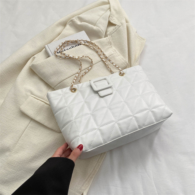 Trendy Quilted Chain Shoulder Bag for Women