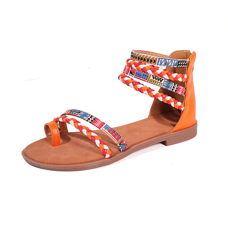 Bohemian Ethnic Flat Sandals