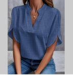 Soft V-Neck Flutter Sleeve shirt