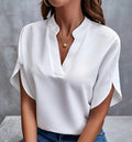 Soft V-Neck Flutter Sleeve shirt