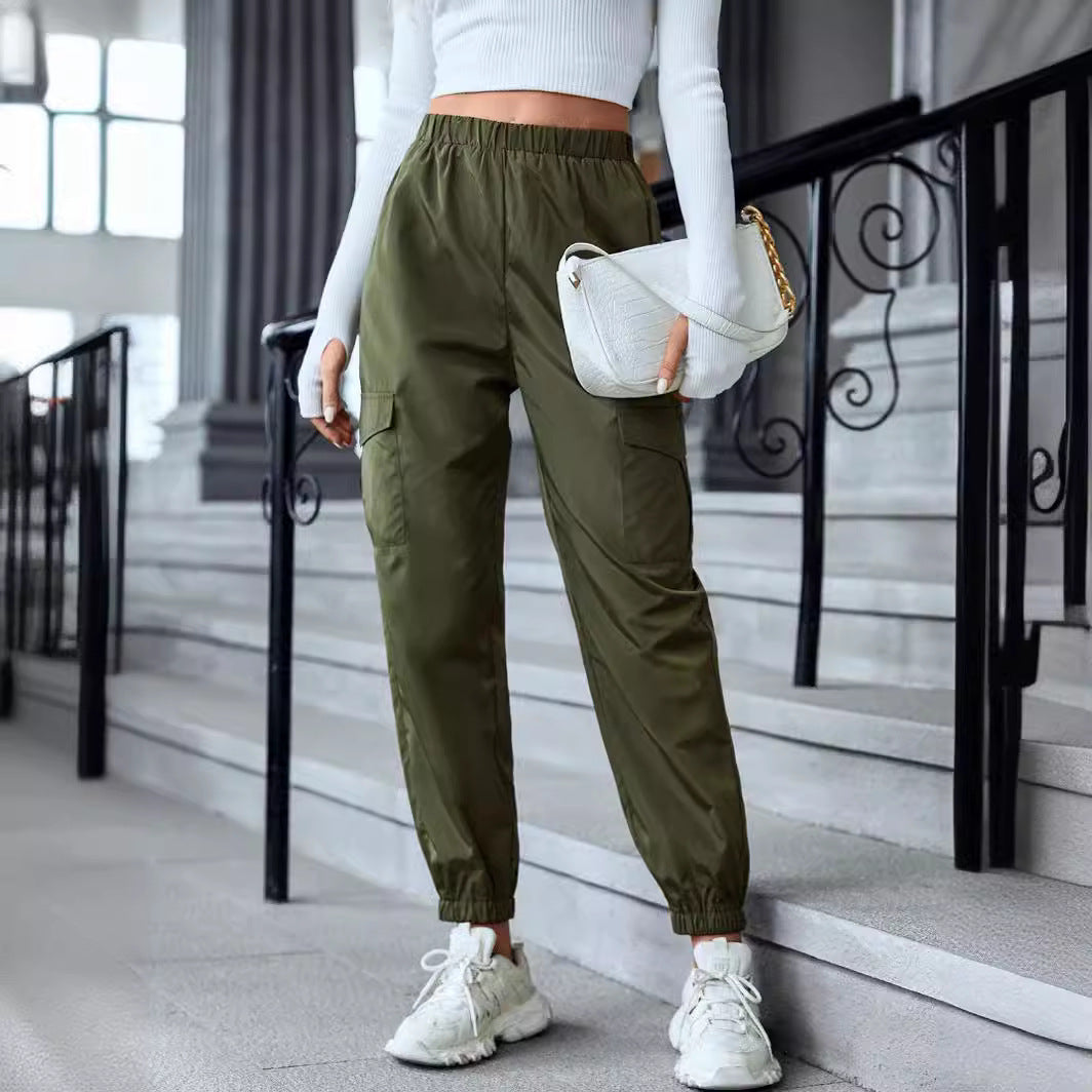 Urban Flex Women’s Cargo Jogger Pants | High-Waist Multi-Pocket Pants