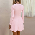 Chic Long Sleeve Bodycon Mini Dress
