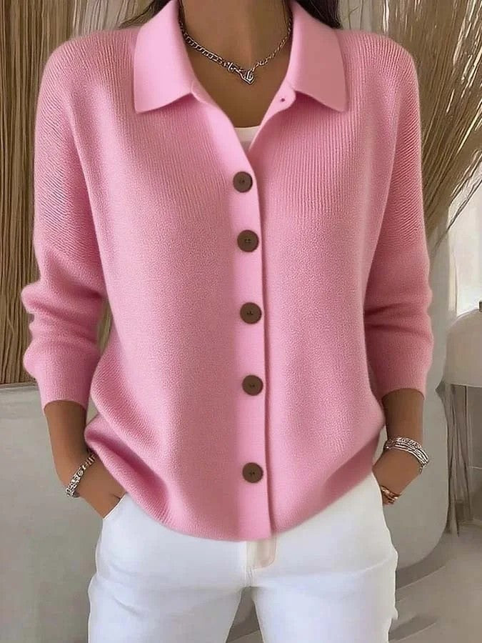 Button-knitted Sweater Cardigan