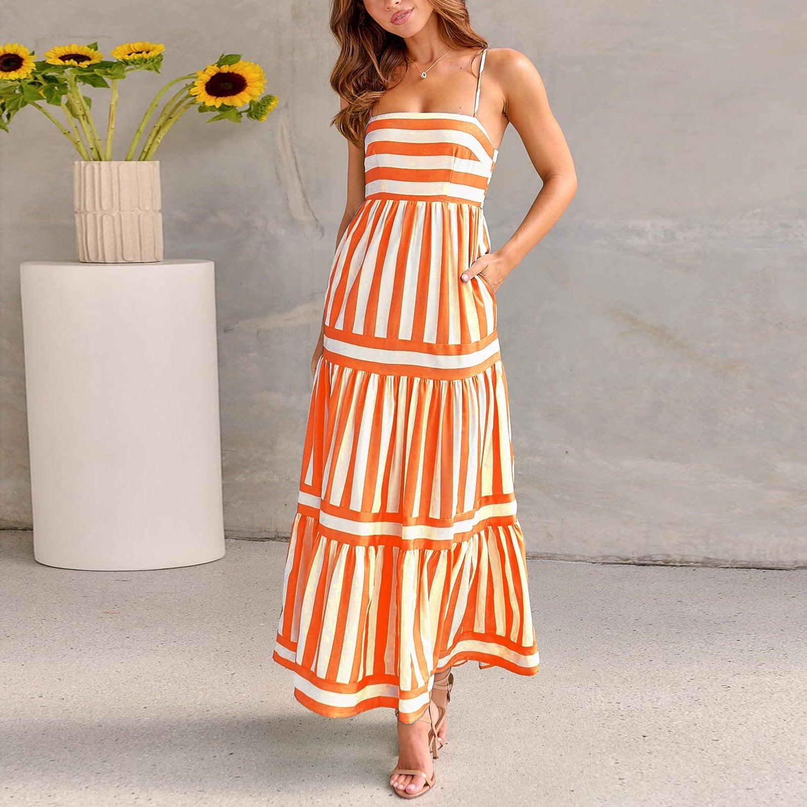 Women's light Striped Dress – Ideal for Summer