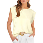 Women's Basic Fashion Casual Vest T-Shirt