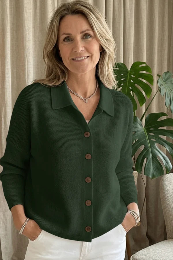 Button-knitted Sweater Cardigan