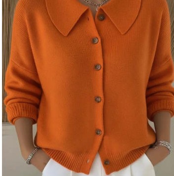 Button-knitted Sweater Cardigan